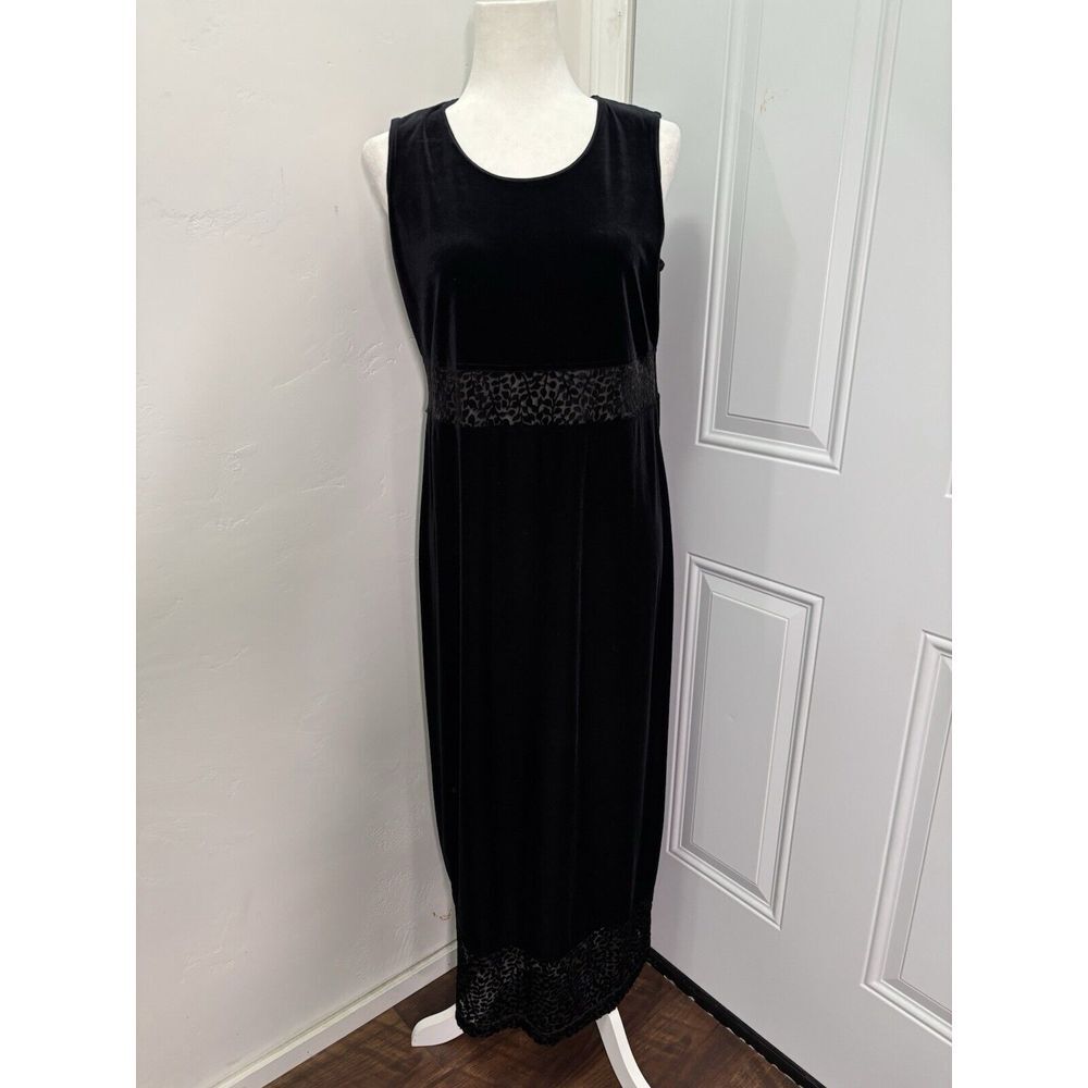 Dressing Clio Dress Large Petite‎ Black Y2K 90s Fairy Goth Whimsigoth Velvet